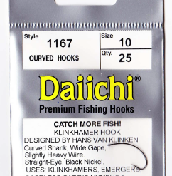 Daiichi 1167 Klinkhammer Hook Black Nickel 25 Pack