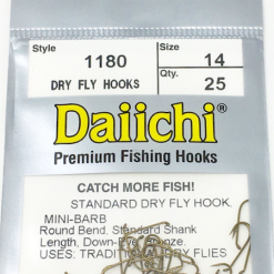 Daiichi 1180 Dry Fly Hook 25 Pack