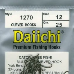 Daiichi 1270 3xl Curved Hook 25 Pack