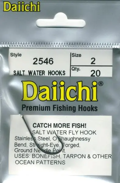Daiichi 2546 Stainless Saltwater Hook 20 Pack
