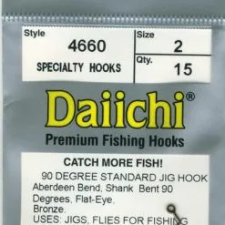 Daiichi 4660 90 Degree Jig Hook 15 Pack