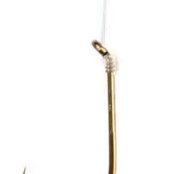 Eagle Claw 032H Plain Shank Snelled Hook - Size 8