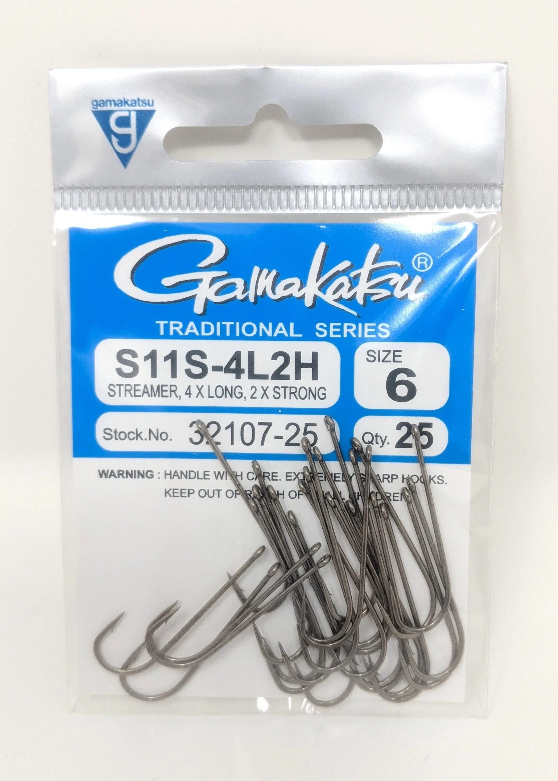 Gamakatsu S11S-4L2H Straight Eye Streamer Hook 25 Pack - Image 3