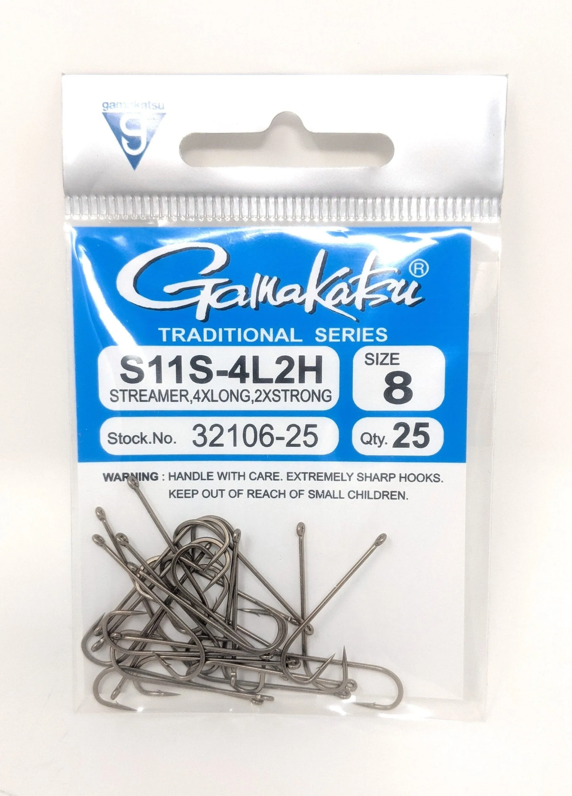 Gamakatsu S11S-4L2H Straight Eye Streamer Hook 25 Pack - Image 2