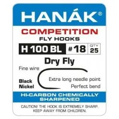 Hanak 100 BL Dry Fly Hook 25 Pack