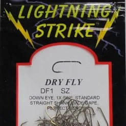 Wapsi Lightning Strike DF1 Dry Fly Hook 25 Pack