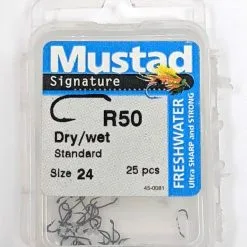 Mustad 9R50 Universal Dry/Wet Hook 25 Pack