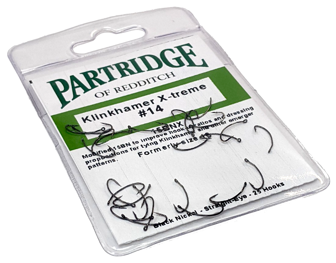 Partridge 15BNX Klinkhamer X-treme Hook 25 Pack
