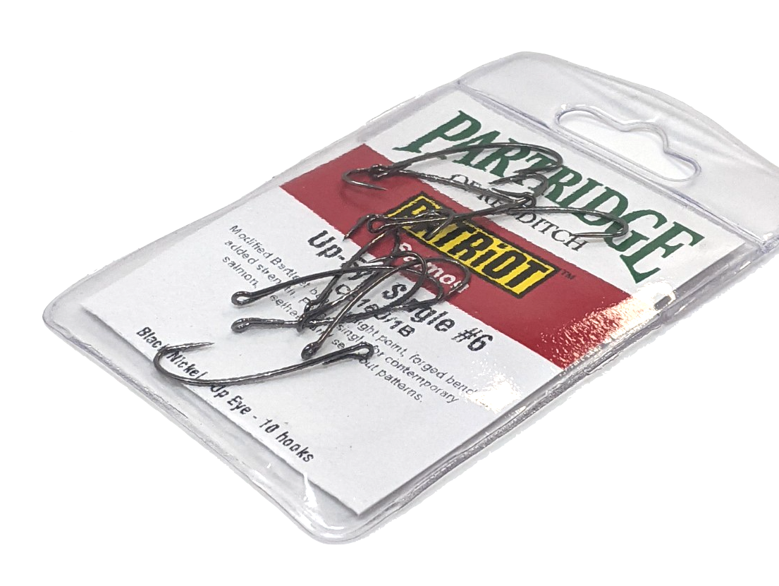Partridge Patriot Salmon Up-Eye Single Hook 10 Pack
