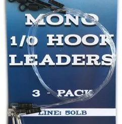 Tackle Crafters Mono J-Hook Leader 2/0 - 3 Pack