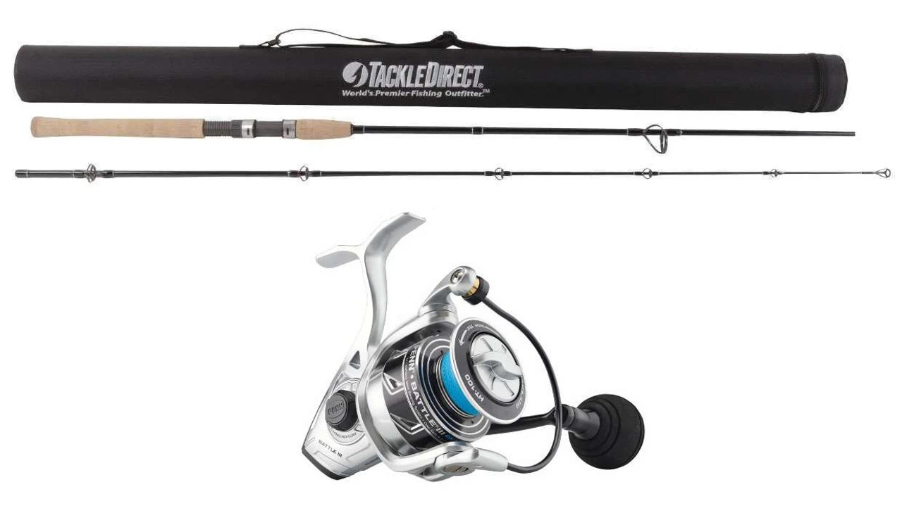 TackleDirect Silver Hook 2-pc/Penn BTLIII3000DX Battle III DX Combo