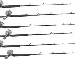 TackleDirect Platinum Hook / Shimano Tyrnos TYR30II White Marlin Package W/ 6 Combos