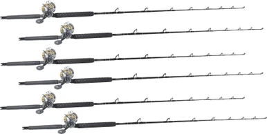 TackleDirect Platinum Hook / Shimano Tyrnos TYR30II White Marlin Package W/ 6 Combos