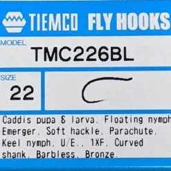 Tiemco 226BL Hook 100 Pack