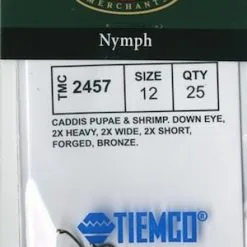 Tiemco 2457 Hook 25 Pack
