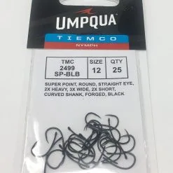 Tiemco 2499SP-BLB Hook Black 25 Pack