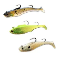 Tsunami Soft Bait Swim Shad Dual Hook Lures